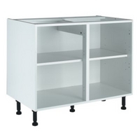 it Kitchens White Corner Base Cabinet Unit, (H)870(W)1000(D)570mm