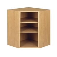 Cooke &amp; Lewis Oak Diagonal Corner Wall Cabinet 625mm