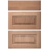 Cooke &amp; Lewis Solid Oak Classic Pack C Drawer Fronts Pack of 3 500mm