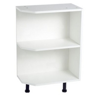 Cooke & Lewis White Base Open End Cabinet No Frame 300mm