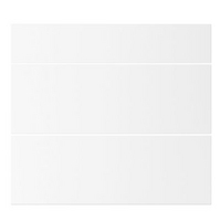 Cooke & Lewis Matt White Pack T Drawer Fronts Pack of 3 800mm