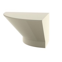 Cooke & Lewis High Gloss Cream Quadrant Sconce