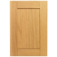 Cooke &amp; Lewis Oak Veneer Shaker Pack B Standard Door 500mm