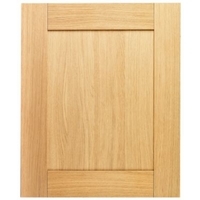 Cooke &amp; Lewis Oak Veneer Shaker Pack I Integrated Appliance Door 600mm