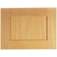 Cooke &amp; Lewis Oak Veneer Shaker Pack K Oven Housing Door 600mm