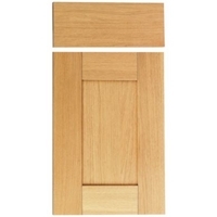 Cooke &amp; Lewis Oak Veneer Shaker Pack P Drawerline Door &amp; Drawer Front 400mm