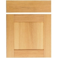 Cooke &amp; Lewis Oak Veneer Shaker Pack S Drawerline Door &amp; Drawer Front 600mm