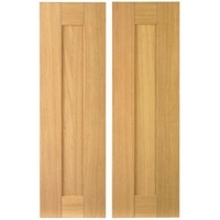Cooke &amp; Lewis Oak Veneer Shaker Pack V Larder Doors x 2 300mm