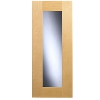 it Kitchens Birch Veneer Shaker Pack F Glazed Door 300mm