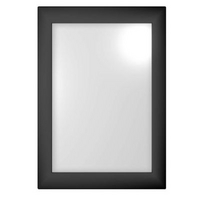 Cooke & Lewis High Gloss Black Pack G Glazed Door 500mm