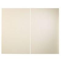 Cooke &amp; Lewis High Gloss Cream Pack E Larder Doors x 2 600mm