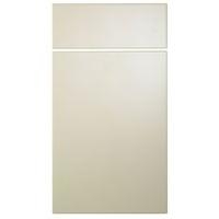 Cooke &amp; Lewis High Gloss Cream Pack P Drawerline Door &amp; Drawer Front 400mm