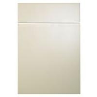 Cooke & Lewis High Gloss Cream Pack Q Drawerline Door & Drawer Front 500mm