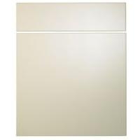 Cooke & Lewis High Gloss Cream Pack S Drawerline Door & Drawer Front 600mm
