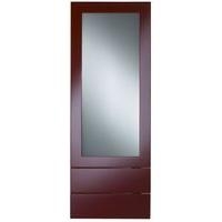 Cooke &amp; Lewis High Gloss Red Pack W1 Tall Glazed Door &amp; Drawers 500mm