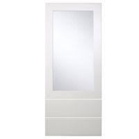 Cooke & Lewis High Gloss White Pack W Glazed Door & Drawers 500mm