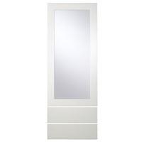 Cooke & Lewis High Gloss White Pack W1 Tall Glazed Door & Drawers 500mm