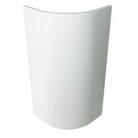 Cooke & Lewis High Gloss White Wall & Base Curved Door