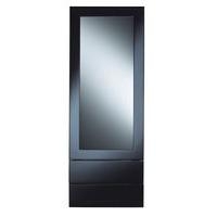 Cooke & Lewis High Gloss Black Pack W1 Tall Glazed Door & Drawers 500mm