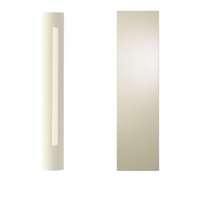 Cooke &amp; Lewis High Gloss Cream Curved Dresser Pilaster Kit