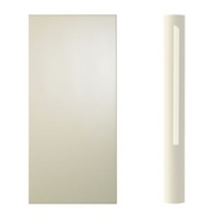 Cooke &amp; Lewis High Gloss Cream Curved Wall Pilaster Kit
