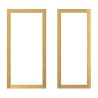 it Kitchens Oak Veneer Shaker 300mm Open Wall Unit