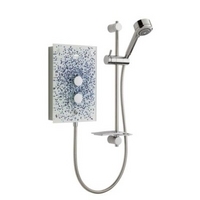 Mira Azora 9.8kW Electric Shower Blue Dots