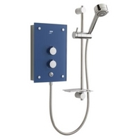 Mira Azora 9.8kW Electric Shower Blue Glass