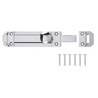 B&amp;Q Flat Bolt Brass Chrome Plated
