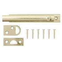 B&amp;Q Flush Bolt Brass Plated