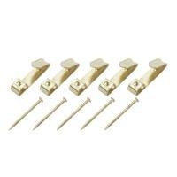 B&amp;Q Picture Hook  Brass Plated