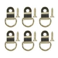 B&amp;Q Ring &amp; Plate Brass Effect Small