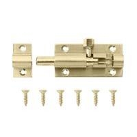 B&amp;Q Barrel Bolt Brass Plated