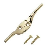 B&Q Cleat Hook Brass 75mm B&Q Cleat Hook Brass 75mm