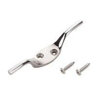 B&amp;Q Cleat Hook Polished Nickel 75mm