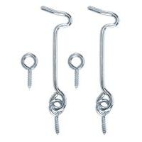 B&amp;Q Gate Hook and Eye  Zinc Plated 75mm