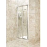 Bi-Fold Shower Door Only Silver Effect Frame/Clear Glass 800mm Bi-Fold Shower Door Only Silver Effect Frame/Clear Glass 800mm