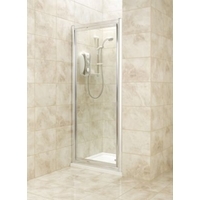 Pivot Shower Door Only Silver Effect Frame/Clear Glass 800mm
