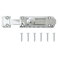 B&Q Flat Bolt Chrome Plated B&Q Flat Bolt Chrome Plated