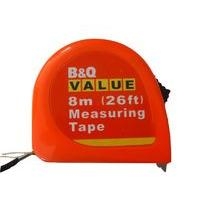 B&Q Value Tape Measure Assorted Colours (L)8m B&Q Value Tape Measure Assorted Colours (L)8m
