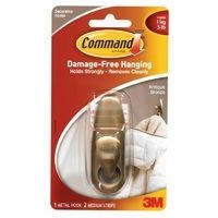 Command Forever Classic Antique Bronze Medium Metal Hook Command Forever Classic Antique Bronze Medium Metal Hook