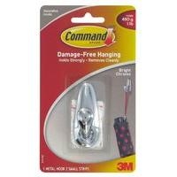 Command Forever Classic Bright Chrome Small Metal Hook