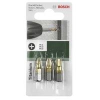 Bosch Bit Pozidriv Size 3  Set Titanium 2609255968
