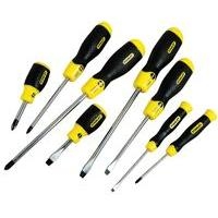 Stanley Cushion Grip Screwdriver Set Black/Yellow 8pc