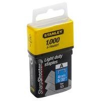 Stanley Light Duty Staples Black/Yellow 4mm