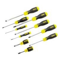 Stanley Cushion Grip Screwdriver Set Black/Yellow 10pce