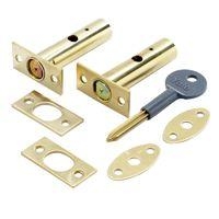 Yale Door Security Bolt Brass Effect Pack of 2
