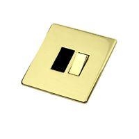 Crabtree Platinum Switched Fused Connection Unit Polished Brass Effect Crabtree Platinum Switched Fused Connection Unit Polished Brass Effect