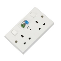Volex 2 Gang RCD Switched Socket Volex 2 Gang RCD Switched Socket