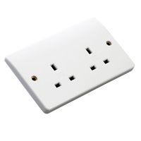 MK Double Socket White 13A MK Double Socket White 13A